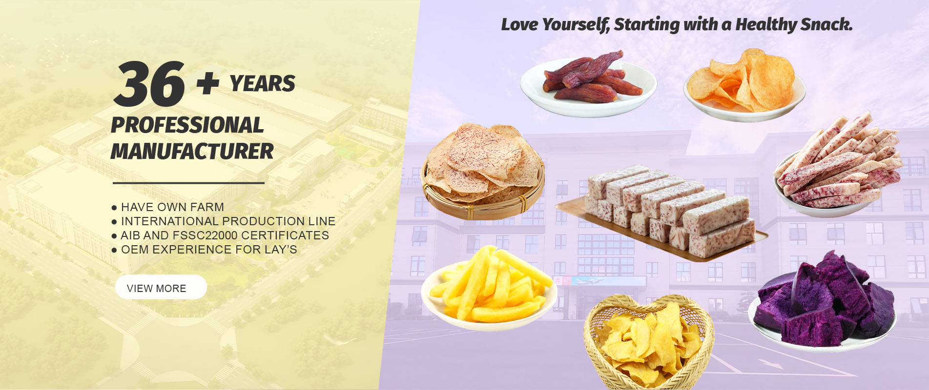 Fábrica OEM de snacks saludables