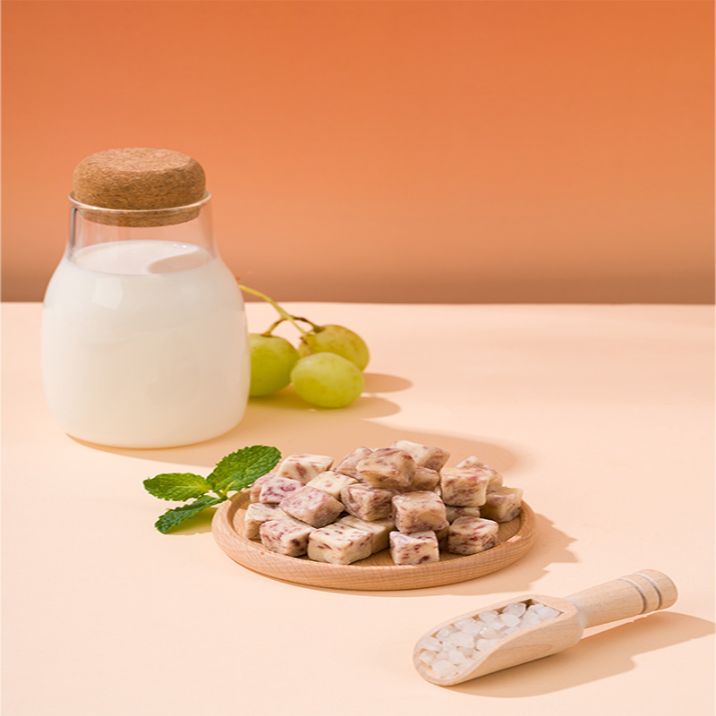 Snacks de taro de gran venta: Snacks de taro VF, Dados de taro con sabor a mar y sal, Cubos de taro